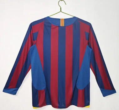 2006 Barcelona Home Retro Long Sleeve Jersey album image 2