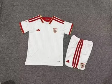 2026/27 Sevilla Home Kids Jersey and Shorts