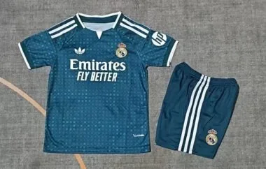 2026/27 Real Madrid Away Kids Jersey and Shorts