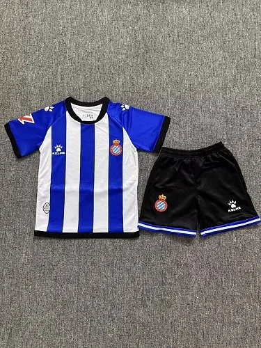 2026/27 Espanyol Home Kids Jersey and Shorts