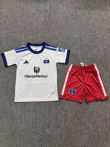 Camiseta y pantalones cortos infantiles del Hamburgo para la temporada 2026/27 (partidos en casa)