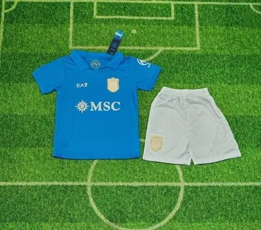 2026/27 Napoli Home Kids Jersey and Shorts