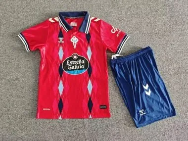 Camisola e calções infantis do Celta para jogos fora de casa da época 2026/27