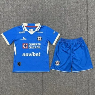 2026/27 Cruz Azul Home Kids Jersey and Shorts