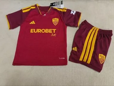 2026/27 Roma Home Kids Jersey and Shorts