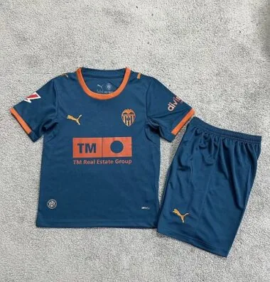 Camisola e calções infantis do Valência para jogos fora de casa da época 2026/27