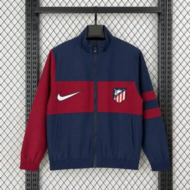 Portada del álbum: Chaqueta cortavientos retro del Atlético de Madrid 2026/27
