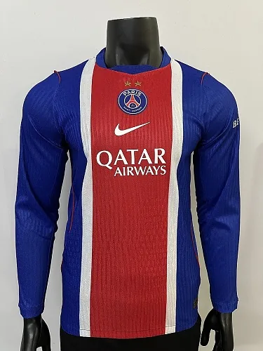 Maillot domicile à manches longues du Paris Saint-Germain 2026/27, version joueur