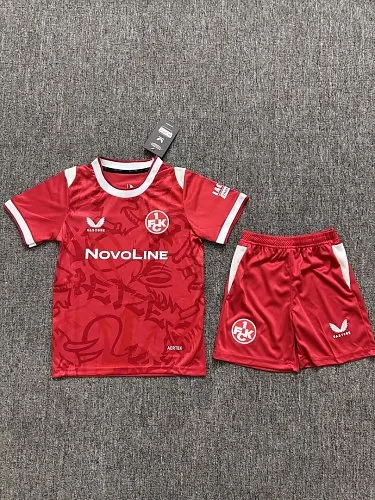 26-27 Kaiserslautern Home Kids Yupoo Cheap Soccer Jerseys and shorts